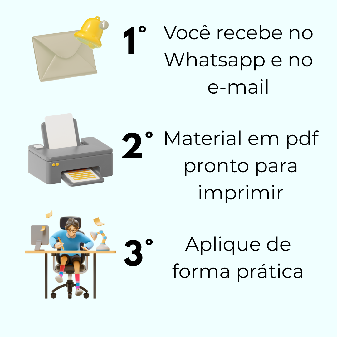 Como usar o material